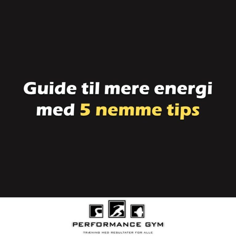 Read more about the article Guide til mere energi med 5 nemme tips